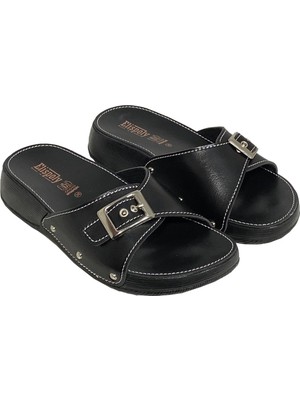 Elispoly Ortopedik Tokalı Rahat Günlük Kadın Terlik