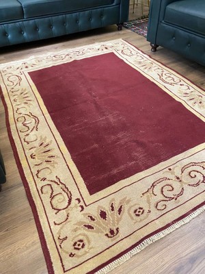 Ottoman Oushak Rugs Vintage Ottoman El Dokuma 174 x 123