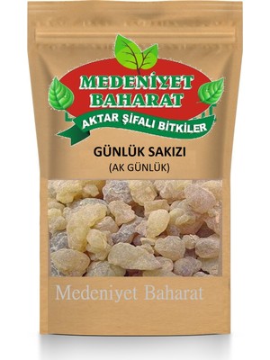 Medeniyet Baharat Akgünlük Günlük Sakızı Sığla Ağacı Sakızı