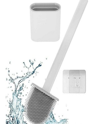 Anadolu Saray Çarşısı Silikon Tuvalet Fırçası Banyo Bükülebilir Silikon Wc Fırçası