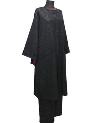 Eflin Kadın Giyim Ceket Siyah Zebra Desenli