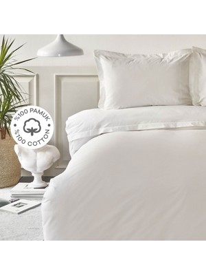 Karaca Home White Collection Livia %100 Pamuk Çift Kişilik Nevresim Takımı