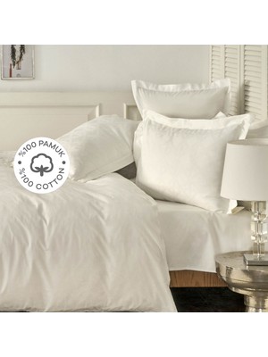 Karaca Home White Colletion Santino %100 Pamuk Çift Kişilik Nevresim Takımı