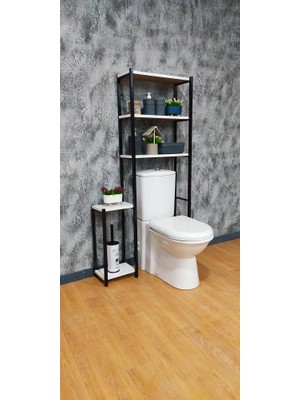 Egem Eğitim Yayınları Egem Klozet Üstü Düzenleyici Raf 3 Raflı Banyo Düzenleyici Havluluk Banyo Organizer Wc Arkası Egemhavluluk