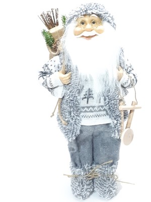 Funworld Yılbaşı Yeni Yıl Dekor Süs Noel Baba Biblo 45 cm