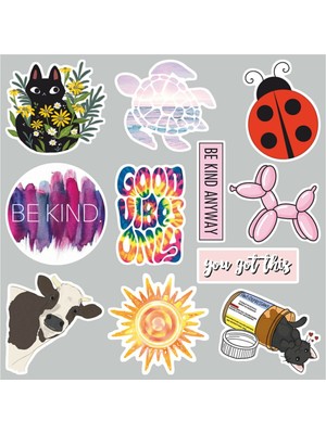 Zobar Markt Vsco Laptop Notebook Tablet Sticker Set 1