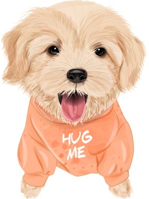 Zobar Markt Hug Me Köpek Sticker