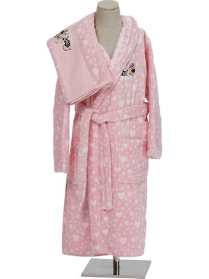 Özdilek Minnie Mouse Awesome Disney Lisanslı Çocuk Havlu Bornoz Seti 9/10 Yaş