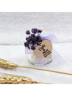 Hayaller Dükkanı 30 Adet Cam Kavanoz Nikah Şekeri 40 cc