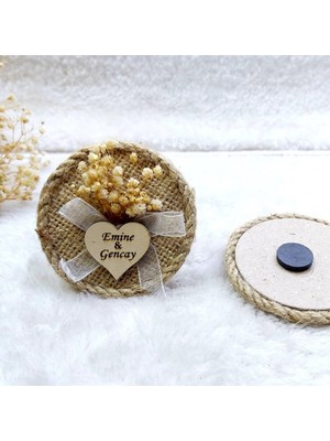 Hayaller Dükkanı 30 Adet Hasır Magnet Nikah Magnetleri