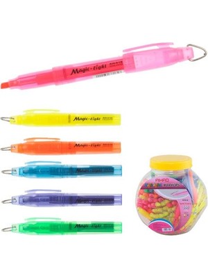 Aihao Ah-616 Magic Light Fosforlu Kalem Kancalı Kesik Uç Mini Yeşil Tekli (1 Adet)