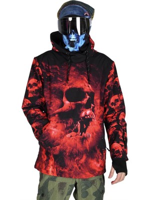 Snowsea Dark Skull Özel Tasarım SS5609 Kayak ve Snowboard Montu