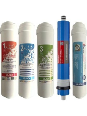 Sulook Su Arıtma Filtre Seti 5'li Kuno Membranlı (Lg Chem) Her Kapalı Kasa Cihazla Uyumlu Filtre Seti