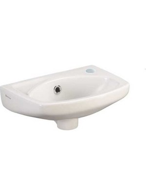 Ege Seramik Ege Lisa 28X35 Kare Lavabo Batarya Delikli