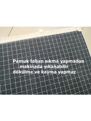 Nar Store Home Decoser 4010 Damaks  Renkli Yıkanabilir Pamuk Taban Kilim