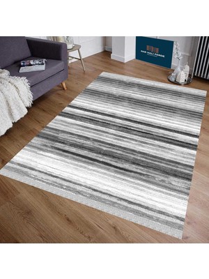 Nar Store Home Decoser 4031 Düz Gri Kaymaz Yıkanabilir Kilim