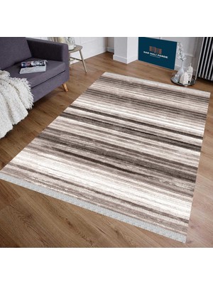 Nar Store Home Decoser 4032 Düz Bej Kaymaz Yıkanabilir Kilim