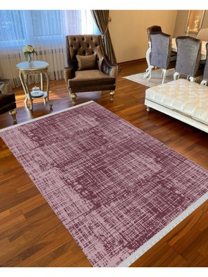 Nar Store Home Decoser 4040 Düz Mor Kaymaz Yıkanabilir Kilim