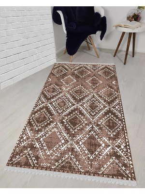 Nar Store Home Decoser 5021 Yıkanabilir Kahverengi Kilim