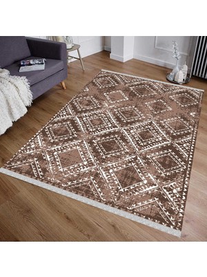 Nar Store Home Decoser 5021 Yıkanabilir Kahverengi Kilim