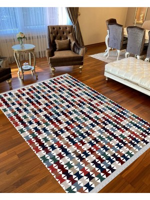 Nar Store Home Decoser 4011 Renkli Otantik Kaymaz Yıkanabilir Kilim