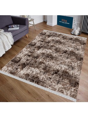 Nar Store Home Decoser 4041 Kahverengi Kaymaz Yıkanabilir Kilim