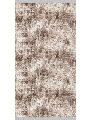 Nar Store Home Decoser 4046 Kahverengi Bej Kaymaz Yıkanabilir Kilim