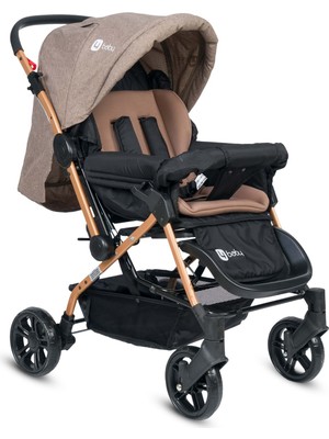 4 Baby AB-360 Olympus Gold Çift Yönlü Bebek Arabası - Kahverengi