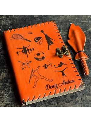 Hediyesec Beden Eğitimi Öğretmenine Hediye Isme Özel Deri Defter