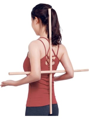 Bundera Yoga Stick Pilates Fitness Spor Aleti Vücut Esneme Gerdirme Kardiyo Egzersiz