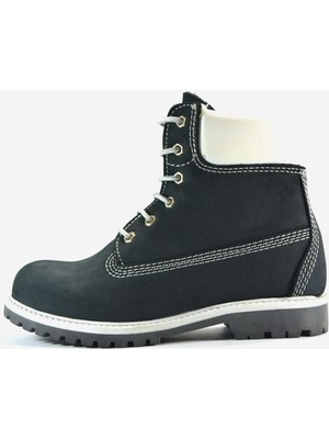 Trek Hakiki Yağlı Deri Lacivert Fermuarlı Erkek Çocuk Bot