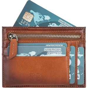 Zip Deri Kadın Fermuarlı Kartlık RST2EF Taba