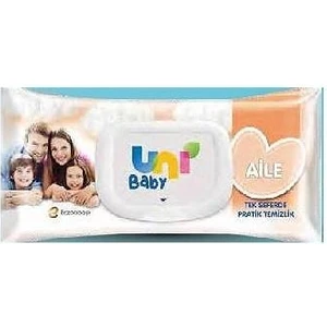 Uni Baby Islak Havlu Aile Kapaklı 90'lı