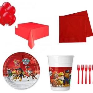 Hayaller Dükkanı Paw Patrol Doğum Günü Süsleri Masa Seti Parti Seti Ekonomik Set 8 Kişilik