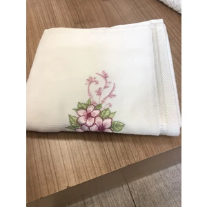 Morıbana Krem Nakışlı Peçete 30*50