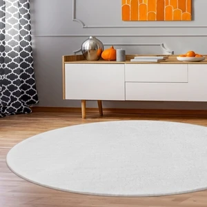 Valery Home Peluş Post Daire Halı Beyaz