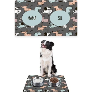 Köpek Mama Altlığı Mama Paspası Köpek Mama Eğitim Paspası 50 x 35cm