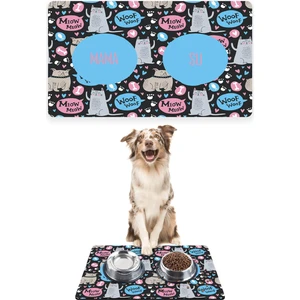 Dogs And Cats Love Köpek Mama Altlığı Mama Paspası Köpek Mama Eğitim Paspası 50 x 35cm