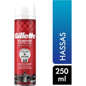 Fusion Proglide Tıraş Köpüğü 250 ml Hassas Red Racing 7702018360499  Tıraş Köpük ve Jelleri