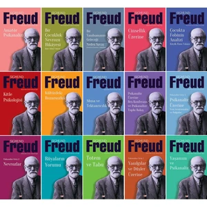 Sigmund Freud 15 Kitap Set / Yaşamım ve Psikanaliz - Kitle Psikolojisi - Cinsellik Üzerine - Nevrozlar - Psikanaliz