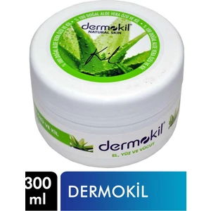 Dermokil El, Yüz ve Vücut Bakım Kremi 300 ml Doğal Aloe Vera Özü & Kil Yenileyici 8697916005414  Yüz Kremi