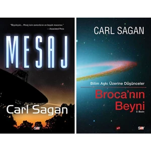 Carl Sagan 2 Kitap Set - Mesaj - Broca'nın Beyni