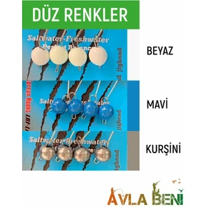 Düz Uv ve Glow Jig Head Yeşil Glow-1.5 G.-10 No.