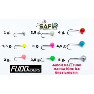 Round Magic Uv ve Glow Jig Head (Japon Fudo Iğne) Uv Pembe-4 G.