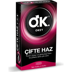 Okey Prezervatif Çifte Haz 10'lu  Prezervatif