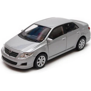 2009 Toyota Corolla1/36 Ölçek Çek Bırak Metal Model Oyuncak Araba Gri