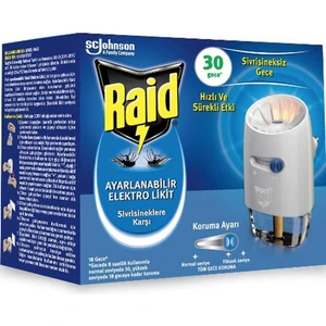 Marka: Raid Ayarlanabilir Elektrolikit Cihaz ve Yedek 30 Gece 8690784713337