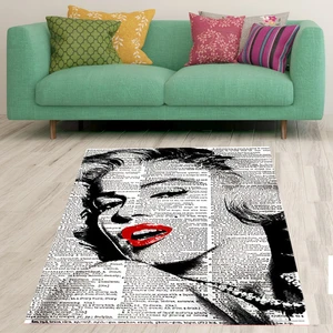 Bona Fortuna Marilyn Monroe Portre Tablo Poster Dijital Baskı Yıkanabilir Otantik Salon Halı ve Yolluk