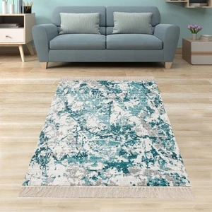 Bona Fortuna Batik Desenli Renk Geçişli Dijital Baskı Yıkanabilir Kaymaz Taban Modern Salon Halısı ve Yolluk