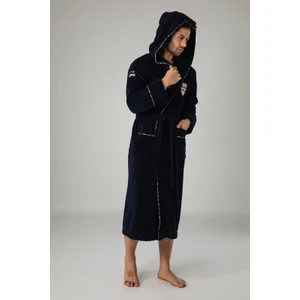 Commander Nakışlı Bambu Cotton  Erkek Bornozu